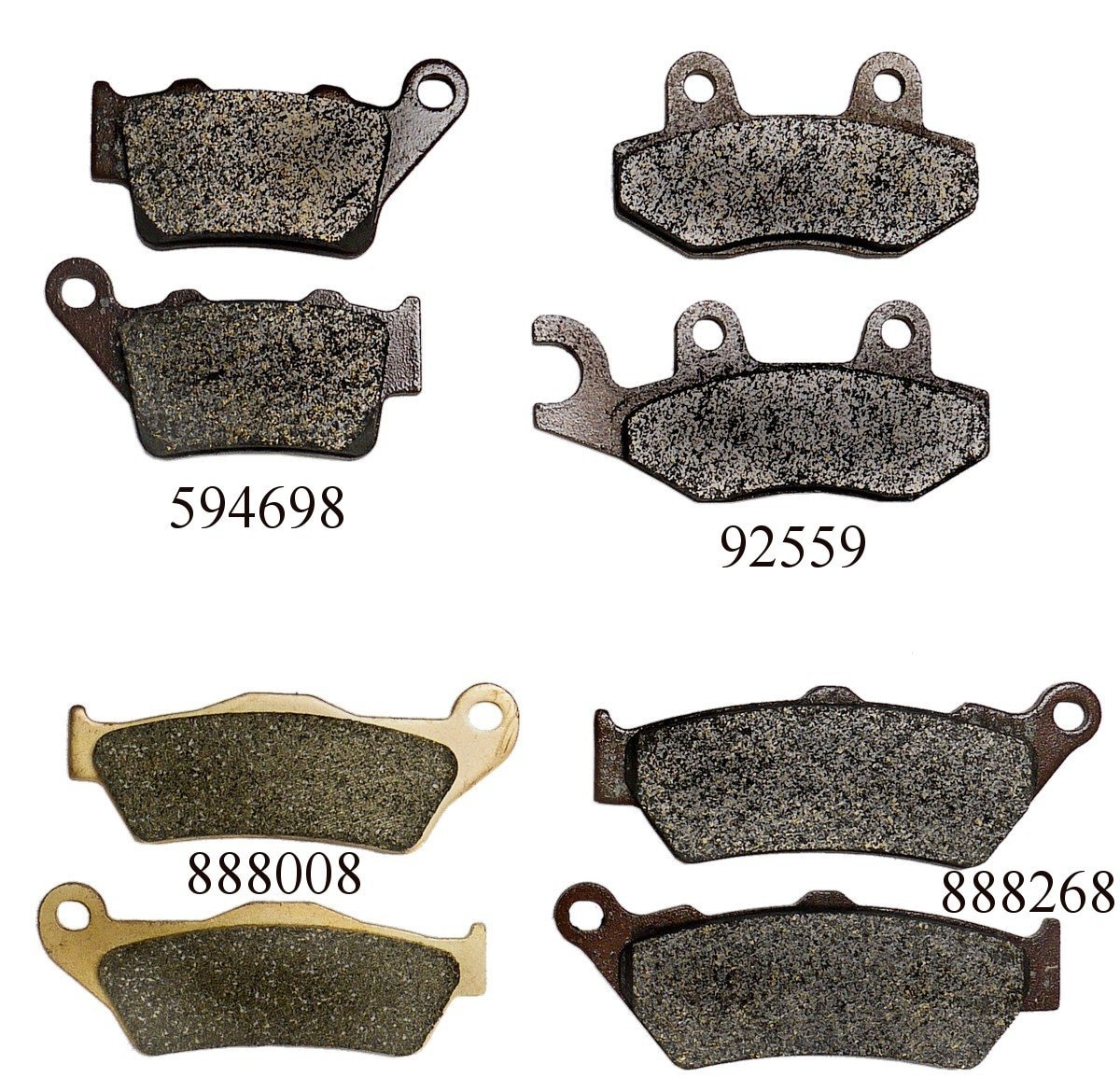 BRAKE PADS (PAIR), FRONT, IMPROVED FERODO, 535 Continental GT, 650 Continental GT + 650 Interceptor