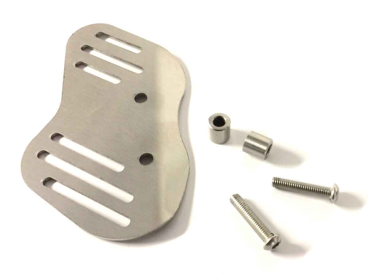 thumbnail image 2 of Black Anodised Heel Guard For Royal Enfield Scram 411 – Enfield Accessories 2 of 5