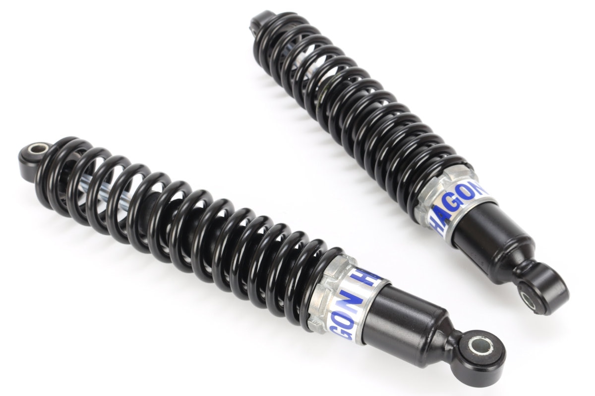 REAR SHOCK ABSORBERS (340mm 20mm longer than standard), PAIR, OPEN