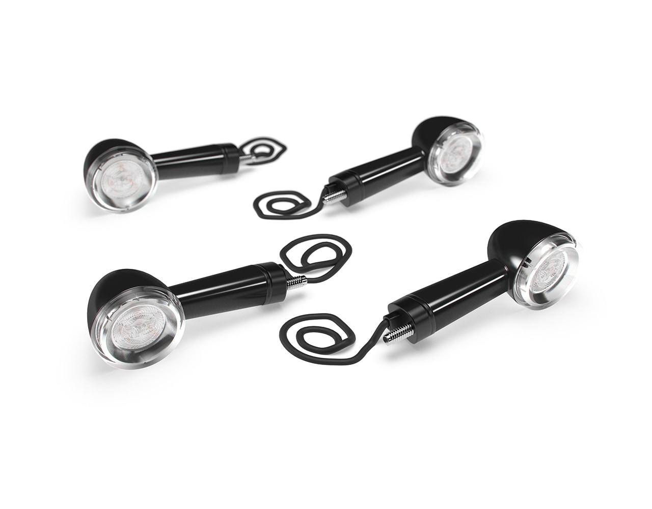 BLACK LED INDICATORS SET OF 4